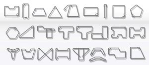 shapes of rebar stirrup bending machine