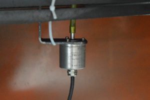 Angle sensor of rebar bender