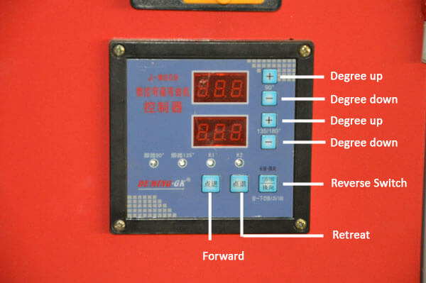 CNC degree controller of GF25 CNC rebar stirrups bender