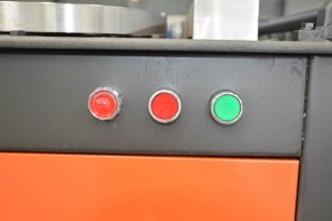 Buttons of GW50A bar bending machine